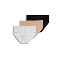 Jockey Women's Underwear 100% Cotton Elance Breathe Hipster - 3 Pack