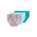 Jockey Women's Underwear 100% Cotton Elance Bikini - 3 Pack