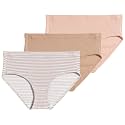 Jockey Women's Underwear 100% Cotton Elance Breathe Hipster - 3 Pack