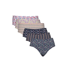 jockey 1406 women39s high coverage super combed cotton mid waist hipster with concealed waistband and stayfresh treatment pack of 3_colors amp prints may vary