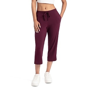 jockey women39s slim fit cotton capri 1300_winetasting printed_m_wine_m