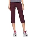 Jockey Women's Slim Fit Cotton Capri (1300_Wine Tasting_Small_Wine_S)