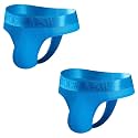 JOCKMAIL 2PCS/PACK Mens Underwear Thongs Briefs Comfortable Mens Sport Underwear Athletic Mens Underwear Thongs Pack