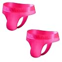 JOCKMAIL 2PCS/PACK Mens Underwear Thongs Briefs Comfortable Mens Sport Underwear Athletic Mens Underwear Thongs Pack