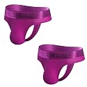 JOCKMAIL 2PCS/PACK Mens Underwear Thongs Briefs Comfortable Mens Sport Underwear Athletic Mens Underwear Thongs Pack