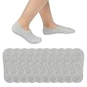 JOCMIC 10 Pairs Girls No show Socks Boys Non Slip Low Cut Socks for Kids Toddler 8-10 Years