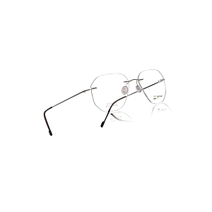 jodykoes rimless spectacle frame for men amp women  frameless eyeglasses with lightweight metal  adjustable nose pads  office professional amp daily wear