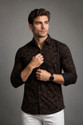 JOE JOHN Men Printed Casual Black