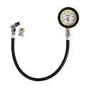 Joes Racing Products 32316 Tire Pressure Gauge, Pro Tire, Glow in The Dark, 0-30 psi, Analog, 2-1/2 in Diameter, White Face, 1 lb. Increments, Each , BLACK