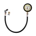Joes Racing Products Tire Pressure Gauge, Pro Tire, Glow in The Dark, 0-15 psi, Analog, 2-1/2 in Diameter, White Face, 1/2 lb. Increments, Each,32315,Black