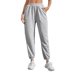 Jogger for Women Solid Cotton French Terry
