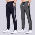 Joggers Park Colorblock Men Blue Grey Track