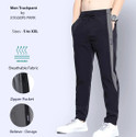Joggers Park Striped Men Black Track Pants