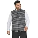 JOHN PRIDE Plus Size Men Checked Tweed