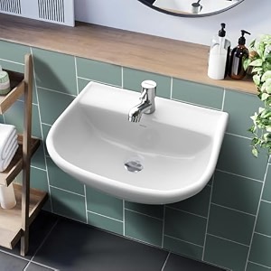 johnson alba wall mounted basin without pedestal  470x375x165mm  ceramic wall hung basin for bathroom dinning hall  white  12 kg  10 years warranty p3815pw0203