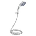 Johnson Aro Single Flow Hand Shower with 1.5mt Hose &amp; Hook| Rain flow Handheld Round Shower| High-Pressure ABS Material Anti-Corrosion Single Flow Hand Shower| 1 Year Warranty| (S0317CAMZ- Chrome)