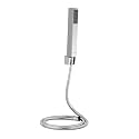 Aro Square Hand Shower With 1.5Mt Hose &amp; Hook| Rain Flow Handheld Square Shower| High-Pressure ABS Material Anti-Corrosion Single Flow | 1 Year Warranty| (S0346AMZ- Chrome)
