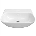 Johnson Eco Plus Recta Counter Top + Wall Mounted Basin | Thin Rim | 430x295x135mm | Dual Installation Ceramic Basin for Bathroom, Dinning Hall | White | 8 Kg | 10 Years Warranty (P2215PPW0103)
