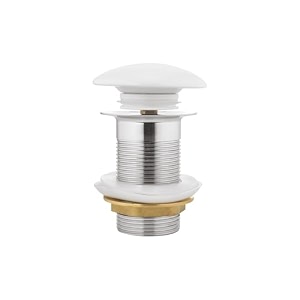 johnson forged brass pop-up waste ceramic top waste coupling full thread waste coupling for wash basins white chrome pop-up drain outlet system