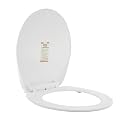 Polypropylene (PP) Jazz Slim Toilet Seat Cover | Round-Shaped Sleek Germ-Free Toilet Seat Cover for Commode (41.5 x 36.7 cm) | 2 Years Warranty (P8591PW0010 - White Colour)