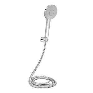 johnson pacific hand shower with 15mt hose amp hook rain flow handheld round shower high-pressure abs material anti-corrosion single flow hand shower  1 year warranty s0117camz - chrome