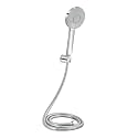 Johnson Pacific Hand Shower with 1.5mt Hose &amp; Hook| Rain flow Handheld Round Shower| High-Pressure ABS Material Anti-Corrosion Single Flow Hand Shower | 1 Year Warranty| (S0117CAMZ - Chrome)