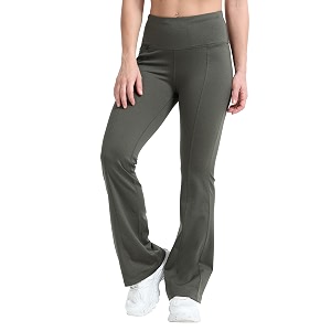 jolger womens high waist flare pants  stretchable amp breathable yoga pants with hidden pockets  squat proof bootcut leggings  regular length workout office travel amp casual wear