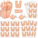 72 Pcs Callus Pads for Feet Soft Felt Callus Cushions for Bottom of Foot U Shape Metatarsal Pad Pain Relief Adhesive Coin Pad Keep Protecting Calluses from Rubbing on Shoes for Women Men Heel Pads