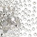 Jollin Crystal Flatback Rhinestones Gems for Crafts 1.4mm SS3, Crystal