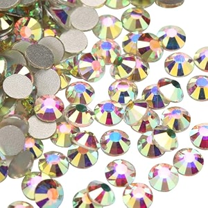 jollin glue fix crystal ab flatback rhinestones for nail artss6 2880pcs crystal ab