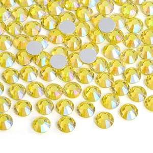glue fix crystal ab flatback rhinestones ss20 576pcs jet ab