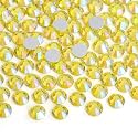 Jollin Glue Fix Crystal AB Flatback Rhinestones (ss12 1440pcs, Lemon AB)