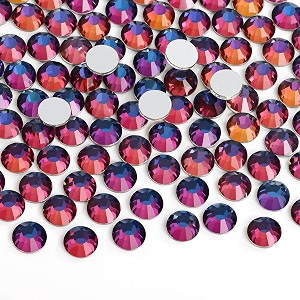 jollin crystal flatback rhinestones gems for crafts 48mm ss20 blue blaze