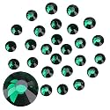 Jollin Glue Fix Crystal AB Flatback Rhinestones (ss20 576pcs, Jet AB)