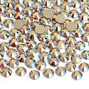 Jollin 2880pcs Glue Fix Crystal Flatback Rhinestones Glass Diamantes Gems for Nail Art Crafts Decorations Clothes Shoes 2.4mm (ss8, Crystal)