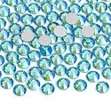 Jollin Crystal Flatback Rhinestones for Crafts 3.2mm SS12, Aquamarine AB