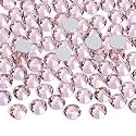 Jollin Glue Fix Crystal Flatback Rhinestones Glass Diamantes Gems for Nail Art Crafts Decorations Clothes Shoes(ss20 1440pcs, Pink)