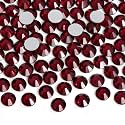 Jollin Crystal Flatback Rhinestones Gems for Crafts 4.8mm SS20, Dark Siam