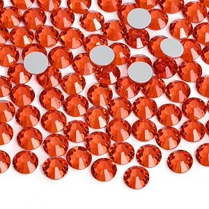 jollin glue fix flatback rhinestones glass diamantes gems for nail art ss12 1440pcs lt siam