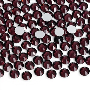 jollin crystal flatback rhinestones gems for crafts 32mm ss12 amethyst