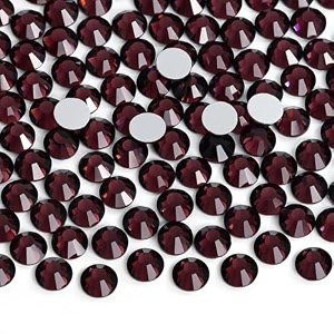 jollin glue fix flatback rhinestones glass diamantes gems for nail art ss16 1440pcs amethyst