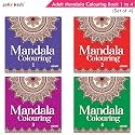 Jolly Kids Mandala Colouring Books Set of 4| Colouring Book for Adults, Teenagers| Stress Relieving Designs| Ages 12+: English