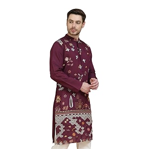 Jompers Floral Embroidered and Sequins Kurta