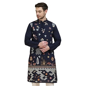 Jompers Floral Embroidered and Sequins Kurta