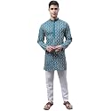 Jompers Men39s Cotton Embroidered Straight Kurta Pyjama