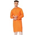 Jompers Men39s Cotton Ethnic Solid Kurta.