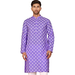 Jompers Mens Cotton Floral Printed Kurtas