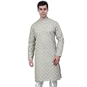 Jompers Men39s Cotton Floral Printed Kurtas