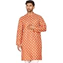 Jompers Men39s Cotton Floral Printed Kurtas