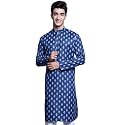 Jompers Men39s Cotton Floral Printed Kurtas